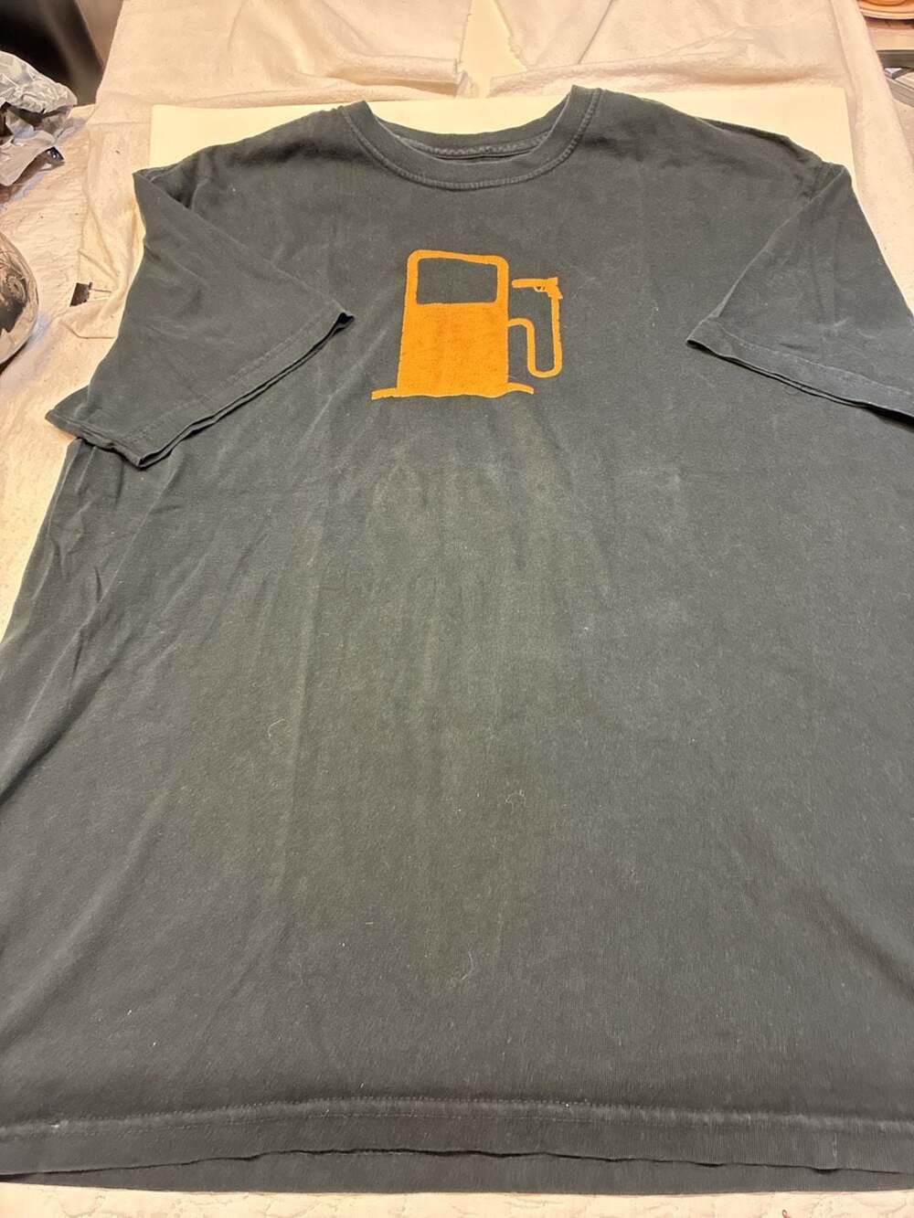Patagonia Kill Gas Pump Graphic T-Shirt Size XL Black Organic Cotton USA